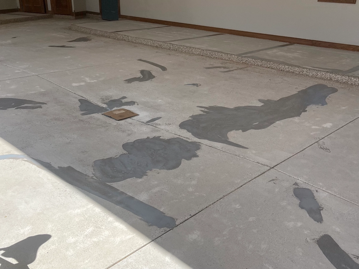 Commercial building area with concrete floor prepped by Rhino Epoxy